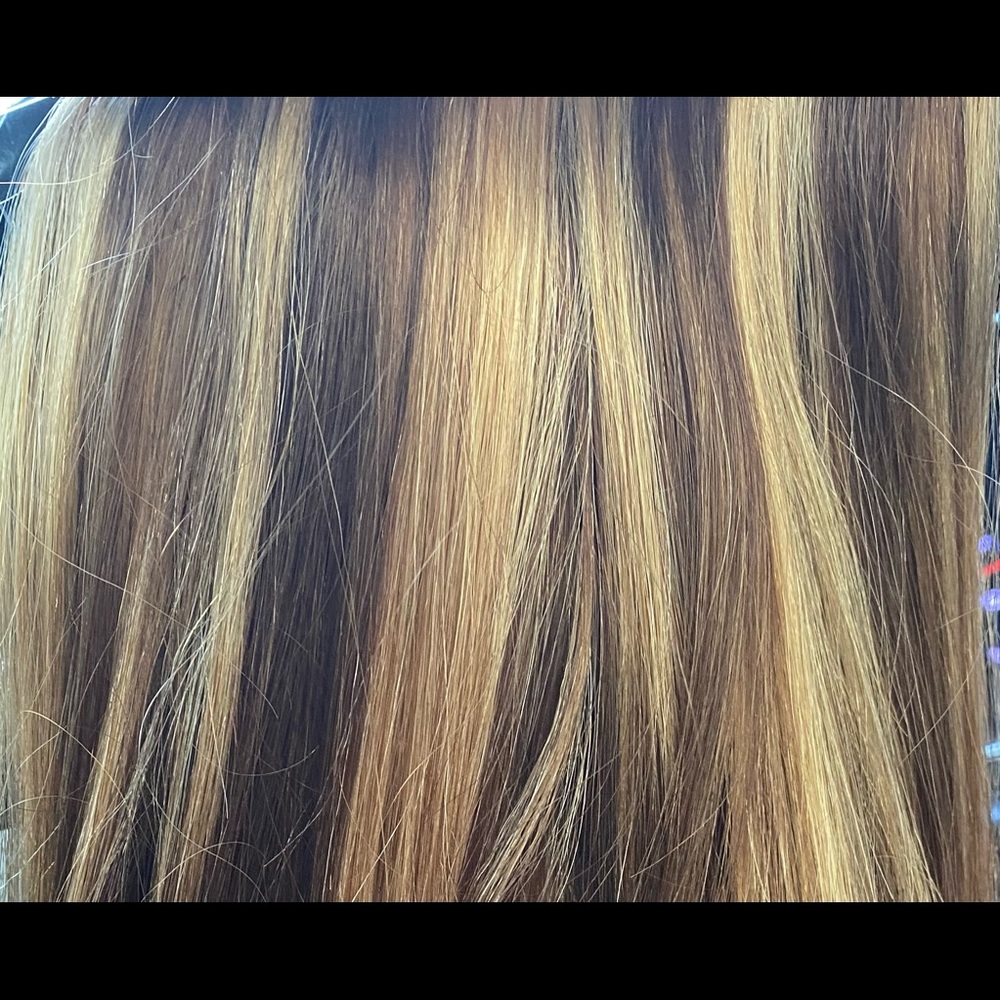 Amazing Beauty Human Hair Extensions Halo P4/27#, 20 in. NEW